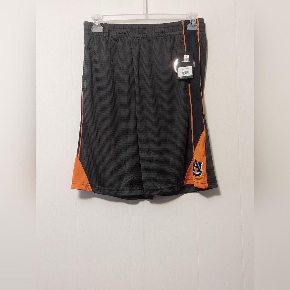 Men's NWT Colosseum University of Auburn Grey and Orange Shorts Size Large